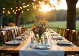 Décoration de mariage simple et chic : l’élégance rustique en harmonie avec la nature